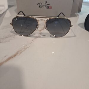 Ray-Ban Gold Aviator Sunglasses